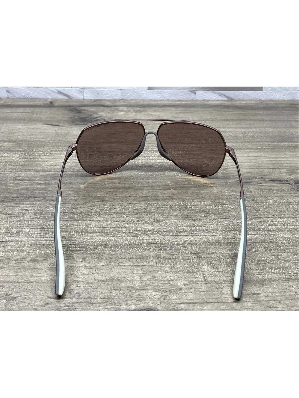 Nike Outrider E EV1086 220 Sunglasses Walnut Gold Bronze Frame Nike Course NWOT
